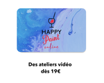 Explorez nos ateliers peinture en ligne ! 🎨 Rejouez nos vidéos, créez à votre rythme et libérez votre créativité. 0 expérience requise, essayez dès maintenant !  